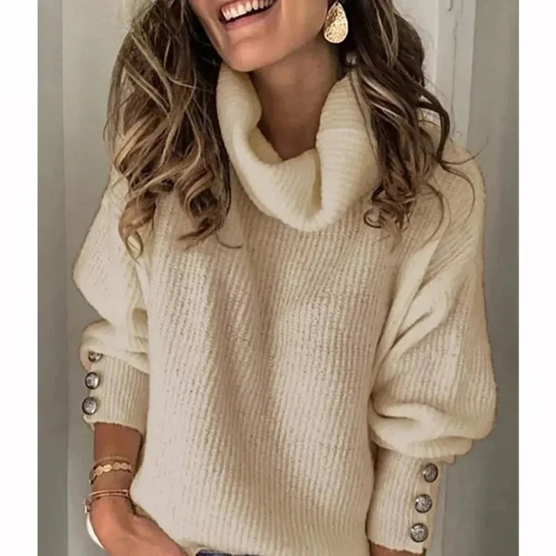 Cozy Turtleneck Pullover Sweater. Multiple Colors To Pair With Anything