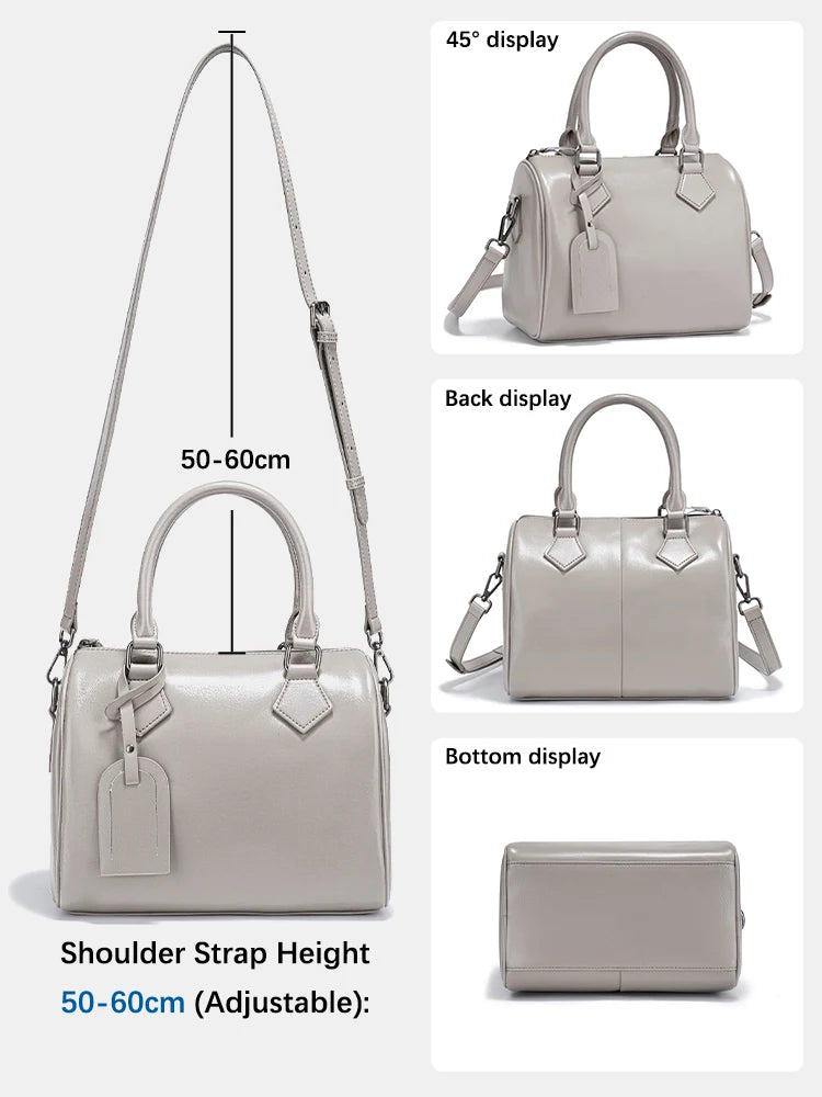 All Season Premium Leather Bag.  Large Capacity