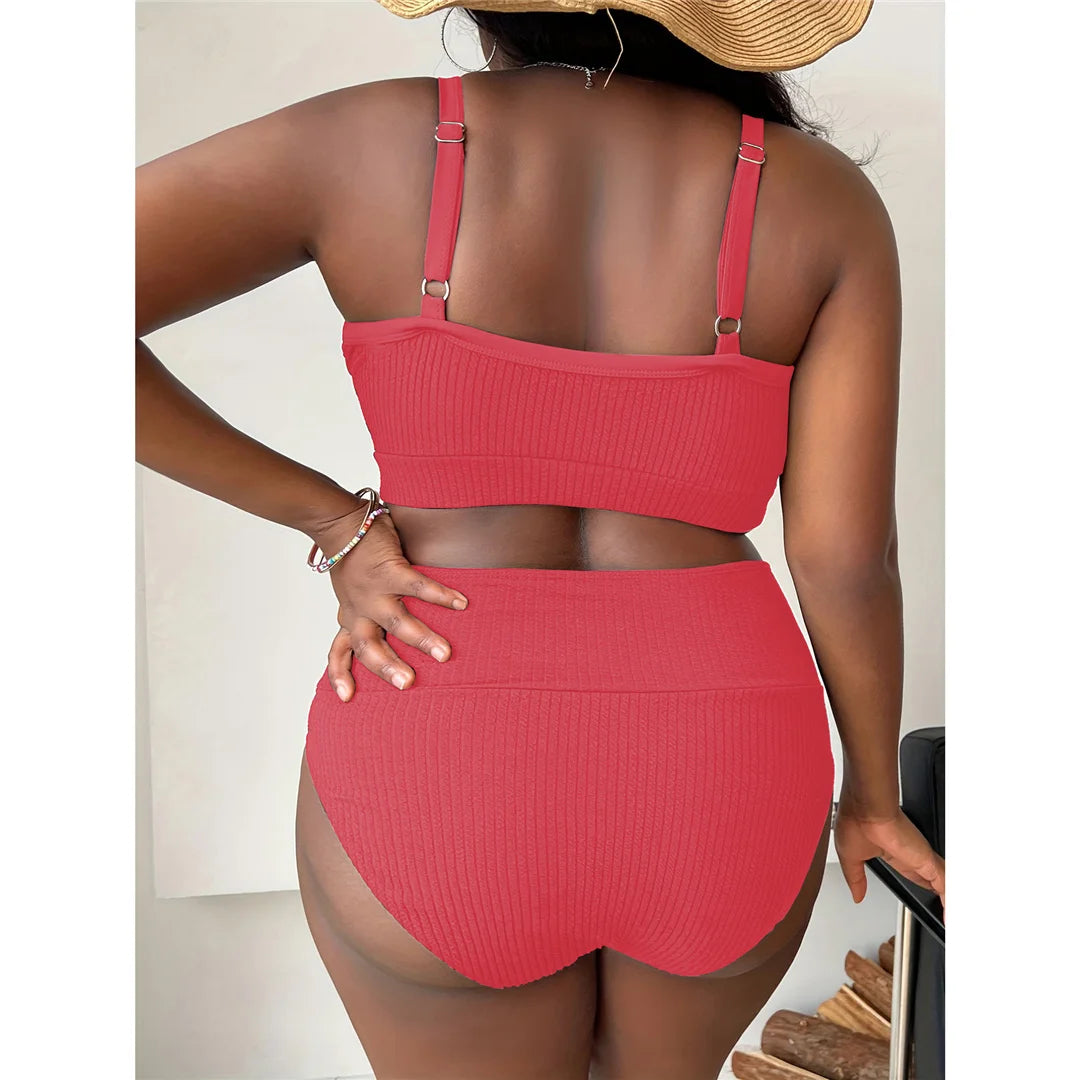 Modern Plus‑Size Two‑Piece Swimwear