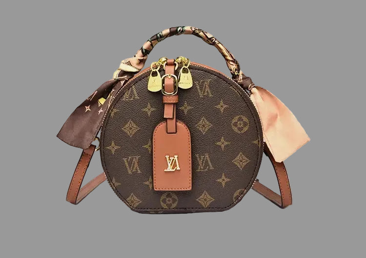 Italian Petite Round Bag  Handcrafted. Wear Resistant and Waterproof