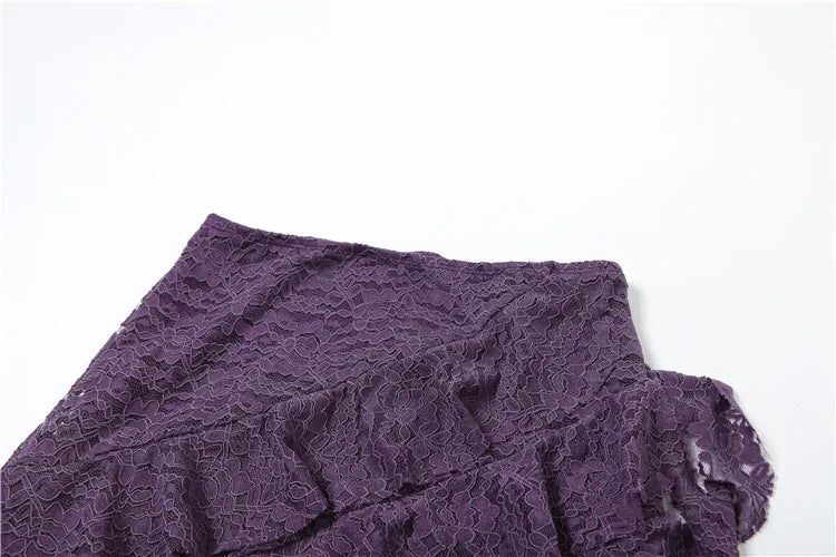 Multi Layered Ruffle Lace Skirt in Three Classic Colors