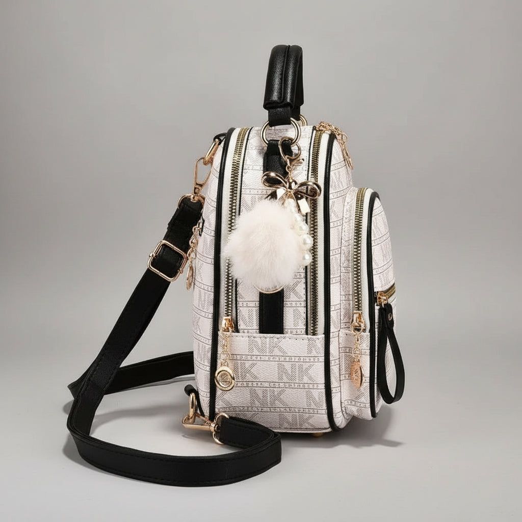 Embossed Statement Backpack. Versatile, Functional and Stylish