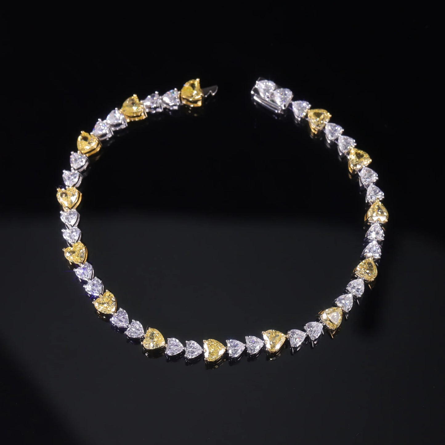 Diamond-Fire Cubic Zirconia Bracelet.