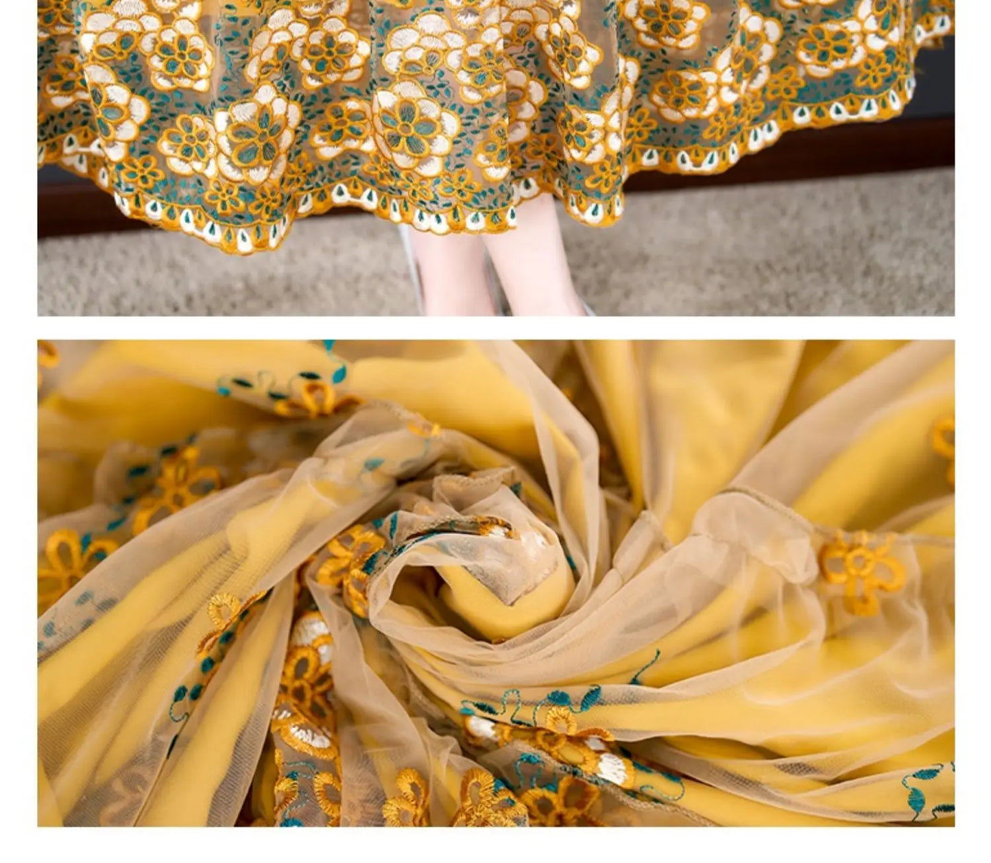 Gatsby Inspired Formal Dress.  Made of Silk with Intricate Embroidery.