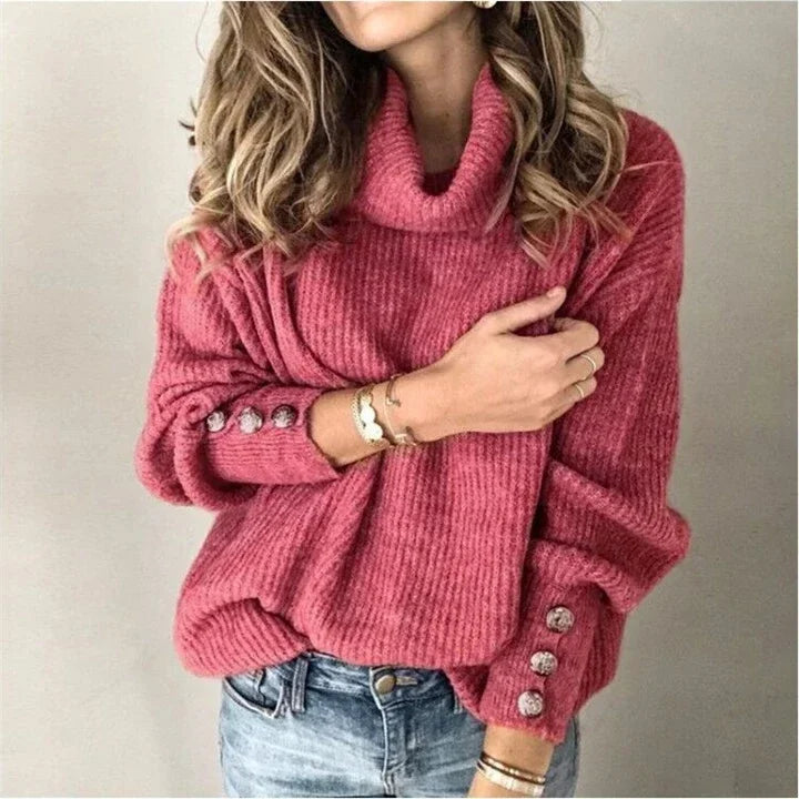 Cozy Turtleneck Pullover Sweater. Multiple Colors To Pair With Anything