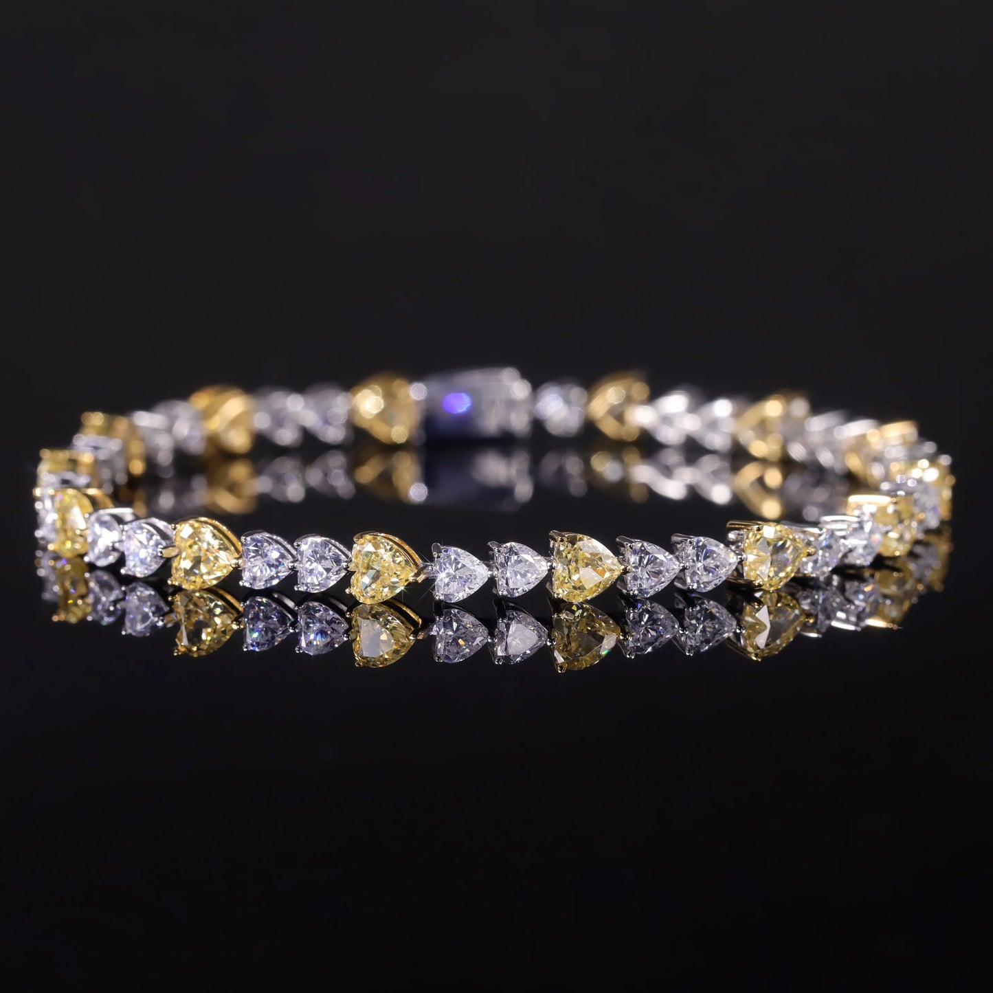 Diamond-Fire Cubic Zirconia Bracelet.