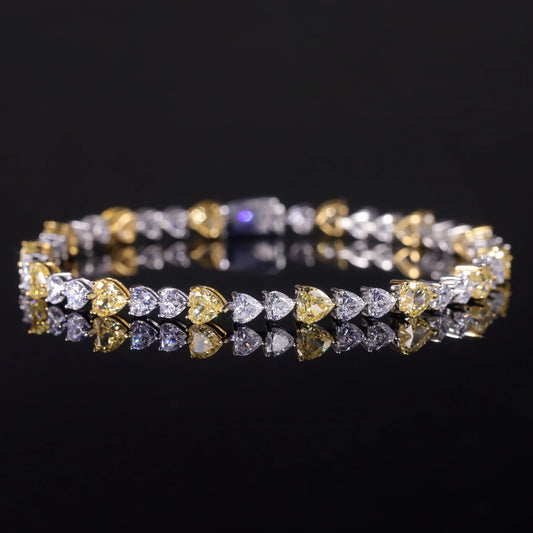 Diamond-Fire Cubic Zirconia Bracelet.