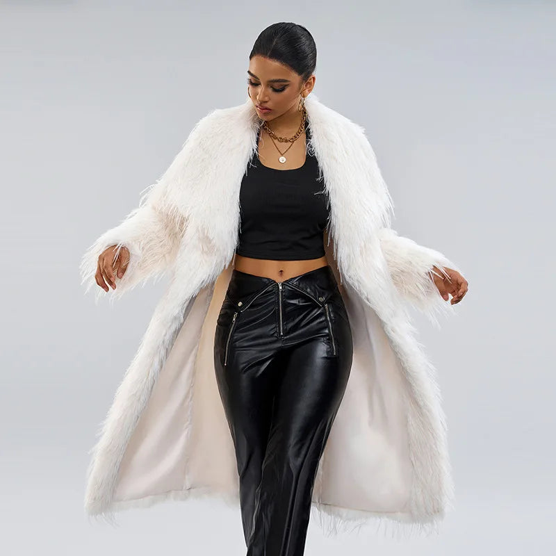 Stylish Fall and Winter Fur Coat.  Fluffy and Warm for Comfort and Style