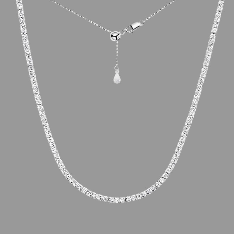 Moissanite  Diamond Tennis Choker Necklace