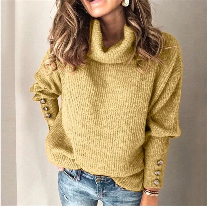 Cozy Turtleneck Pullover Sweater. Multiple Colors To Pair With Anything