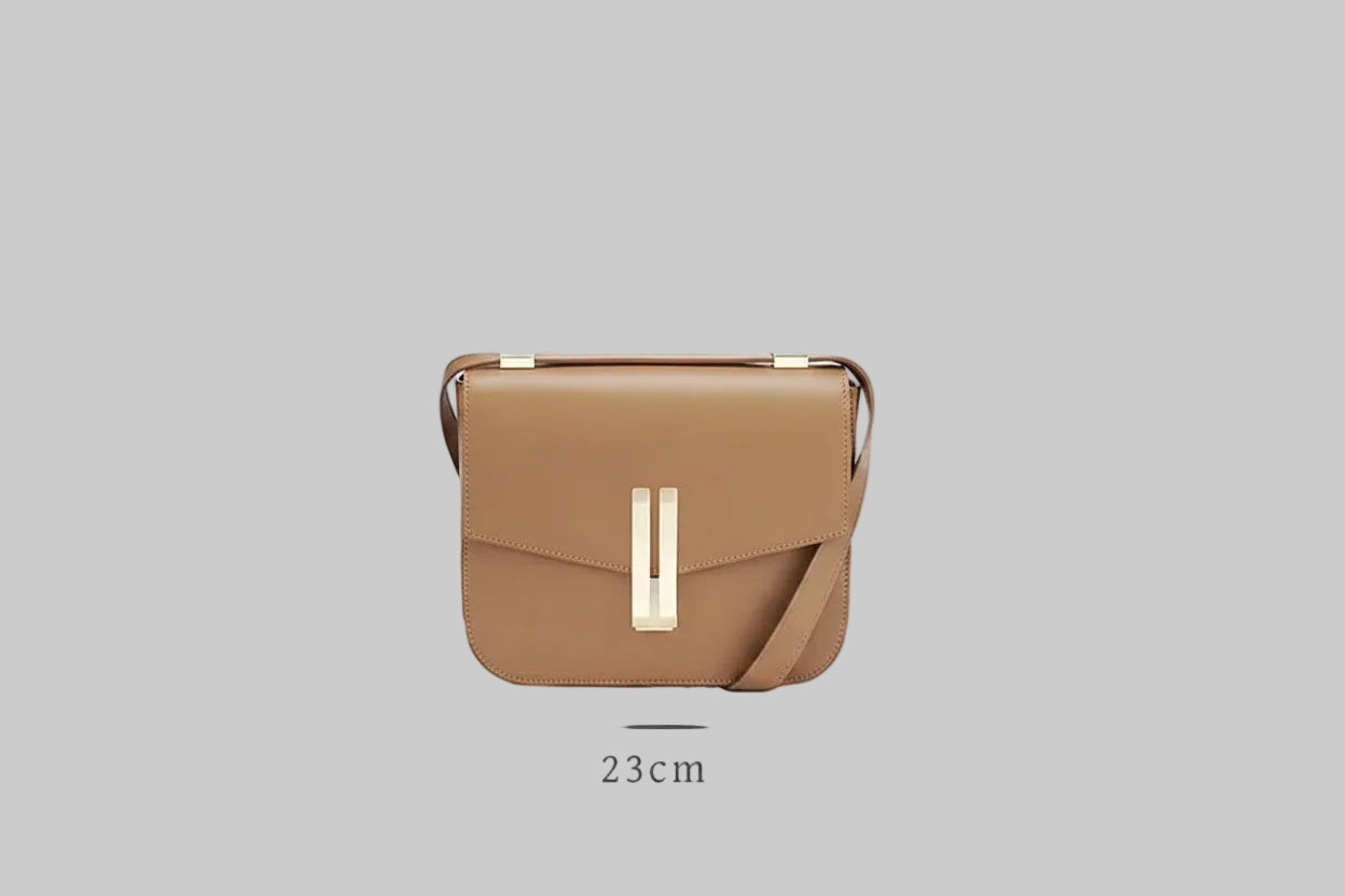 Versatile Genuine Leather Messenger Bag