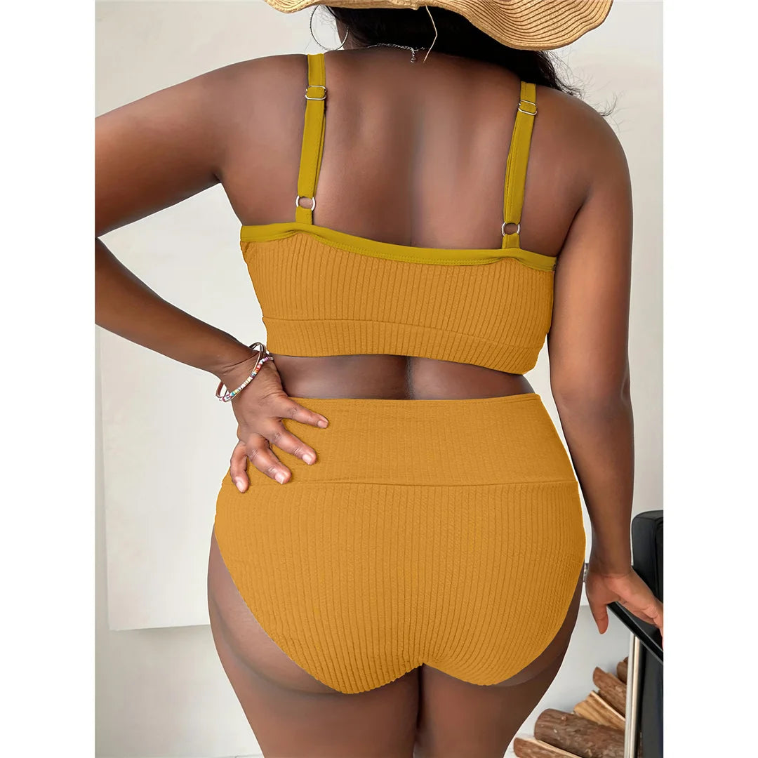 Modern Plus‑Size Two‑Piece Swimwear