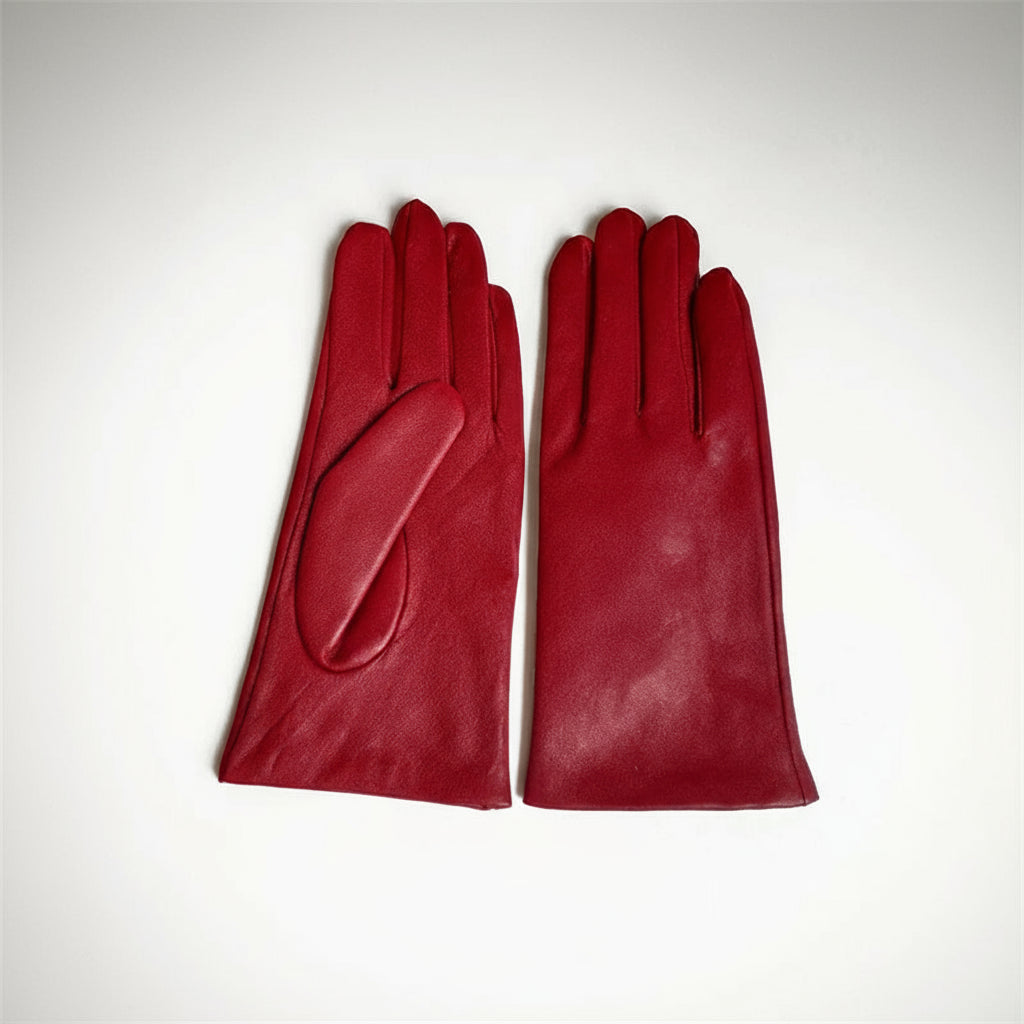 Erase the Cold with Beautiful Leather Gloves with Velvet Lining