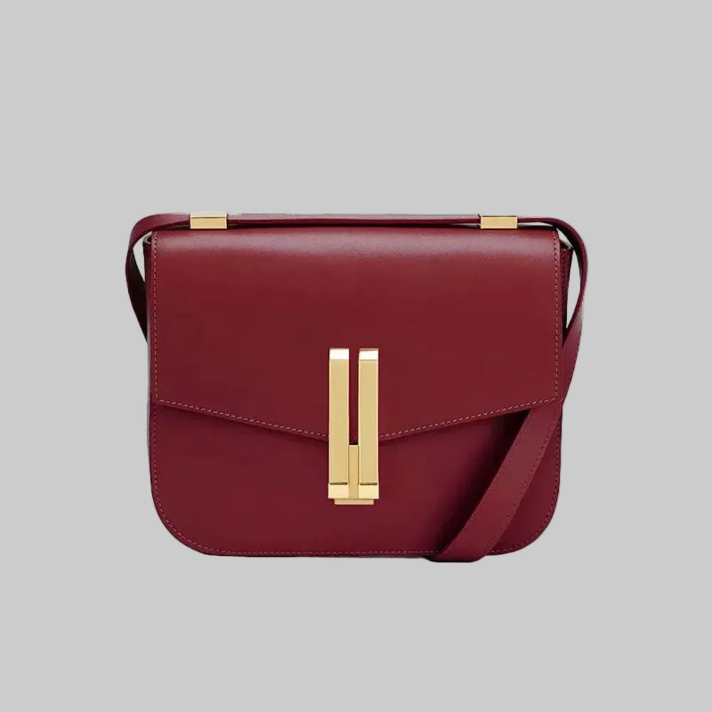 Versatile Genuine Leather Messenger Bag