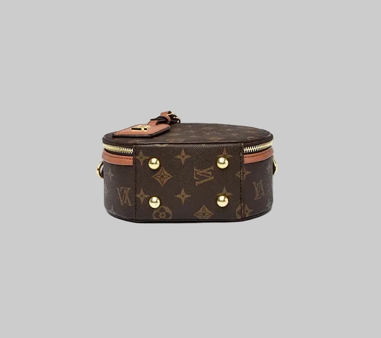 Italian Petite Round Bag  Handcrafted. Wear Resistant and Waterproof