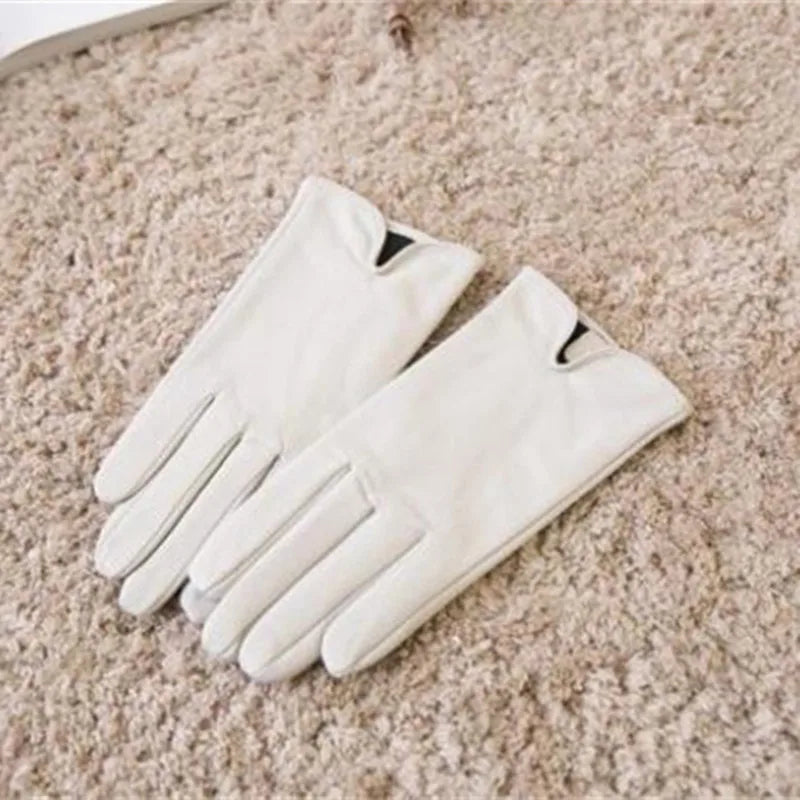 Erase the Cold with Beautiful Leather Gloves with Velvet Lining