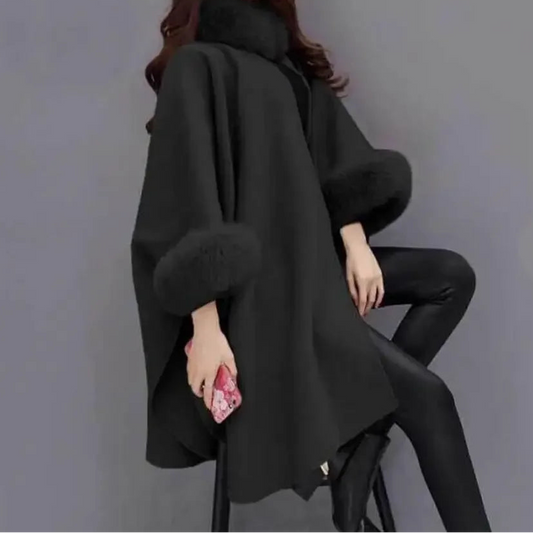 Chic Faux Fur Cape Creating a Touch of Elegance In The Colder Climate