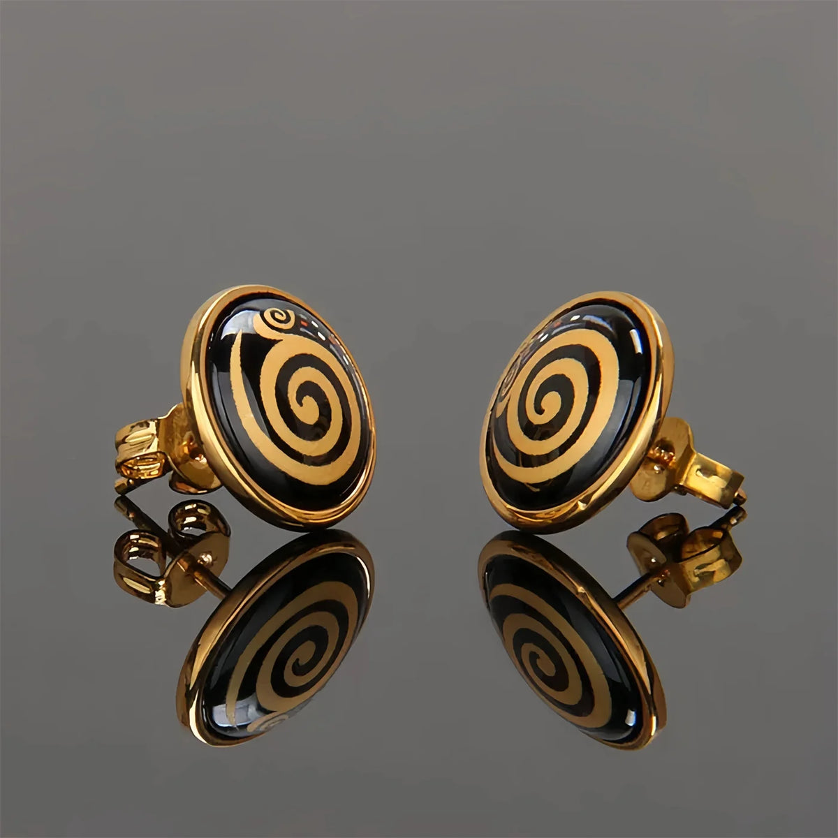 Vibrant Artisan Enamel Earrings