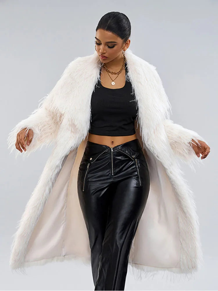 Stylish Fall and Winter Fur Coat.  Fluffy and Warm for Comfort and Style