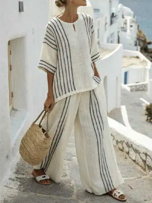 Effortlessly Chic Cotton‑Linen Summer Set