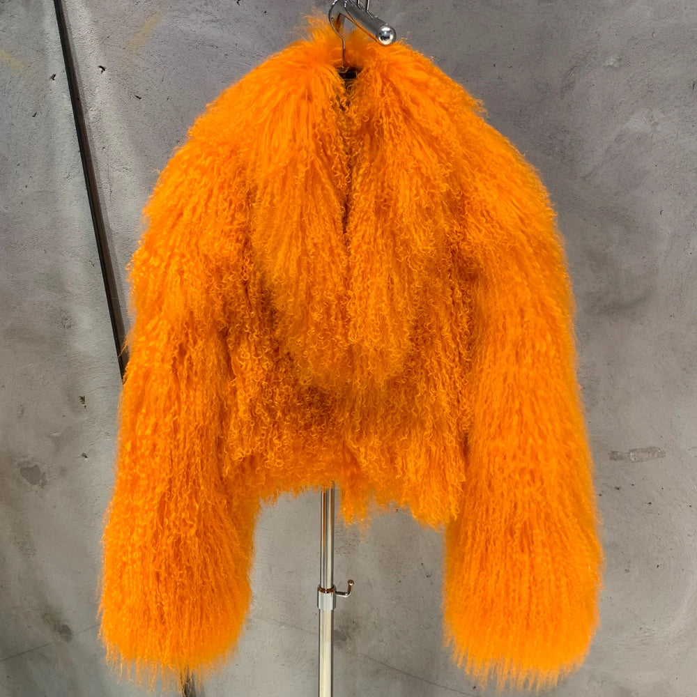 Luxury Vibrant Faux Fur Jacket