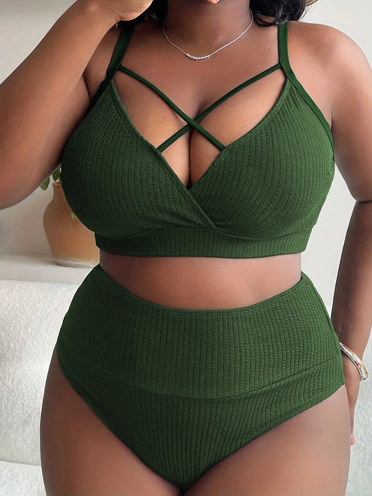 Modern Plus‑Size Two‑Piece Swimwear