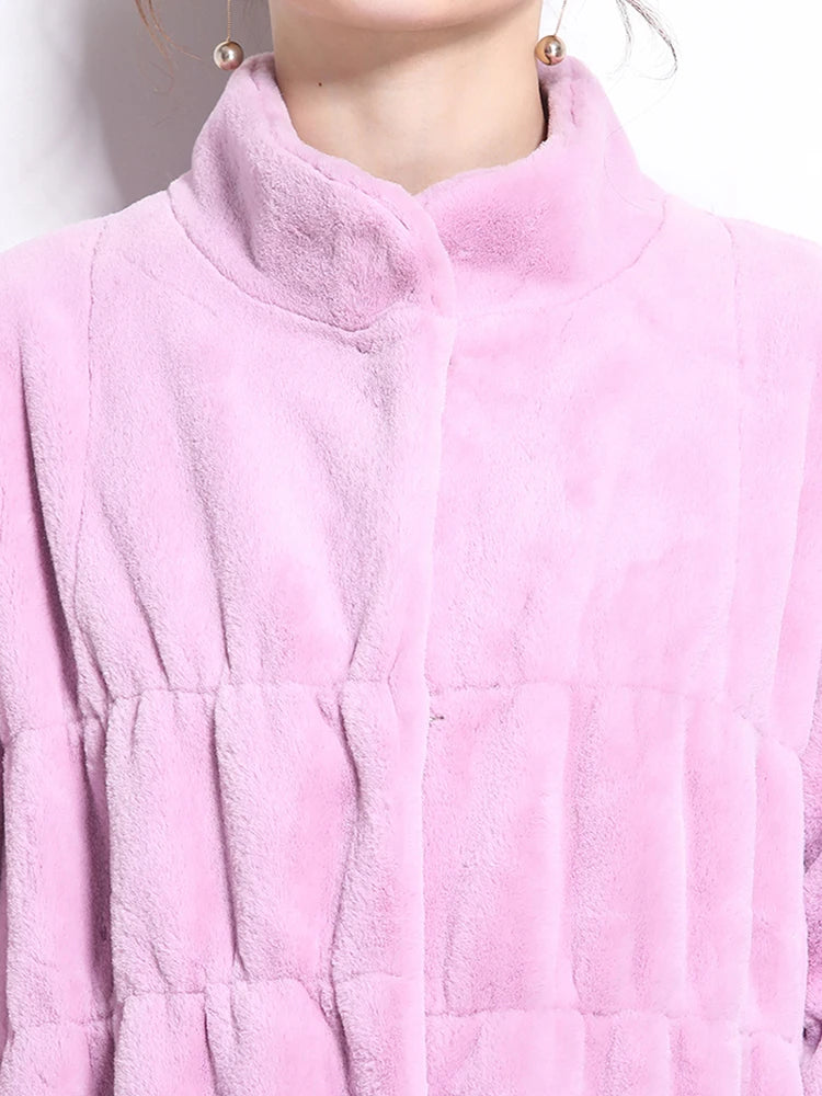 Luxury Long Faux Fur Coat.  Warm, Cozy in Ladies Plus Sizes Up to 7XL