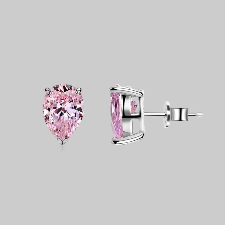 Stunning Pink Diamond Stud Earrings