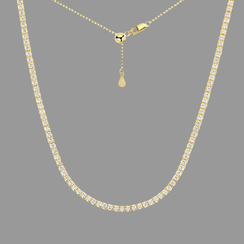 Moissanite  Diamond Tennis Choker Necklace