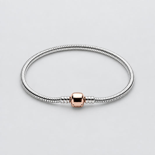 Dainty Rose Gold Snake Bracelet