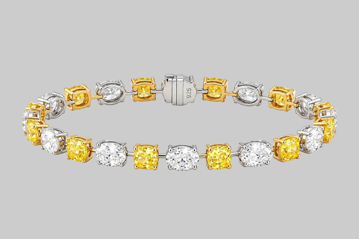 Yellow Tennis Bracelet. A Blend of Golden Warmth