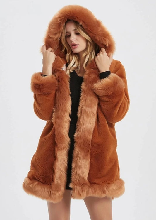 Stylish Cozy Faux Fur Short Coat